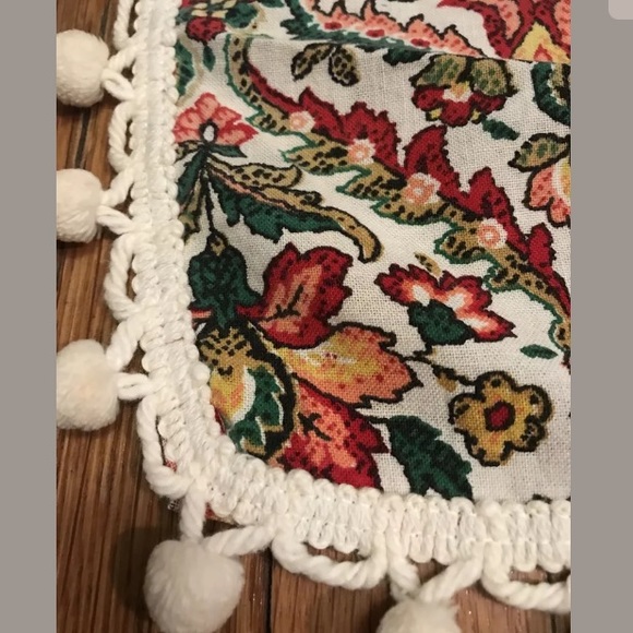 Vintage hippie boho cafe Curtain panels set